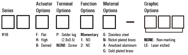 V16 Anti vandal switch