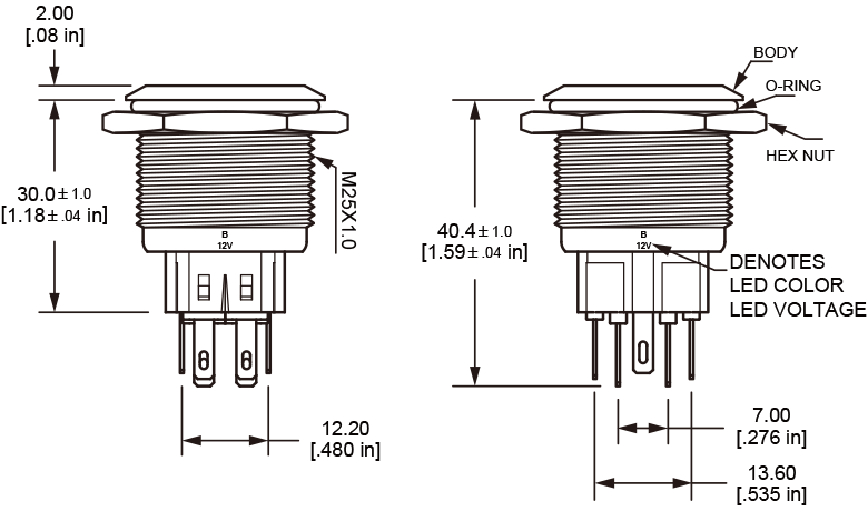 L25 Anti-Vandal Resistor Switch