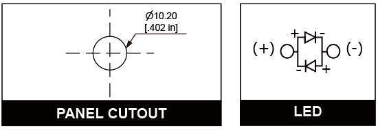 10mm Anti vandal pilot indicator