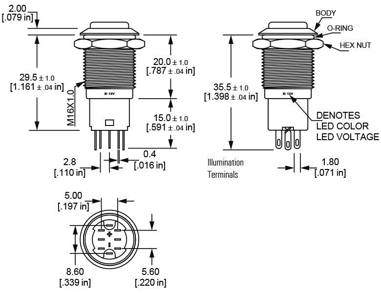 L16 Anti vandal switch