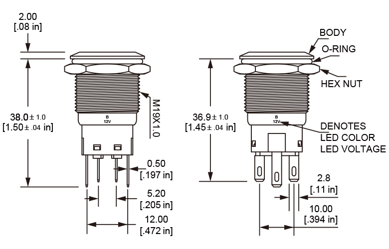 L19A Anti vandal switch