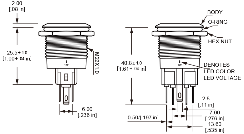 L22 Anti vandal switch