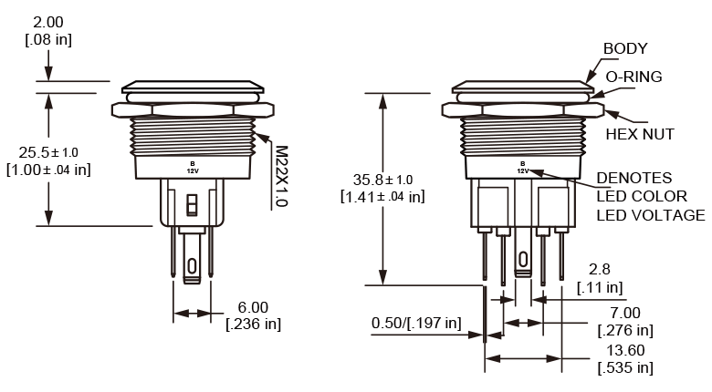 L22 Anti vandal switch