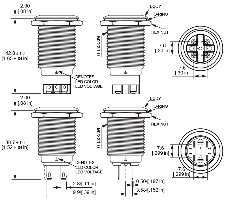 L22A Anti vandal switch