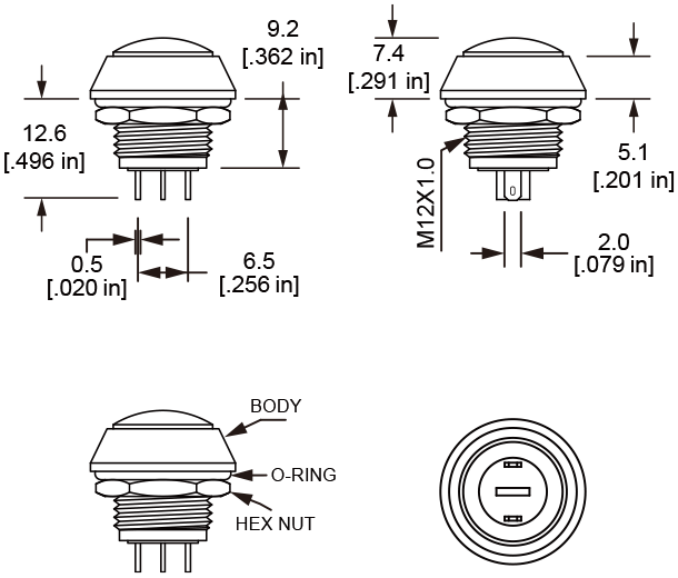 V12 Anti vandal switch