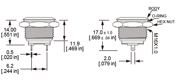 V16 Anti vandal switch