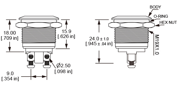 V19 Anti vandal switch