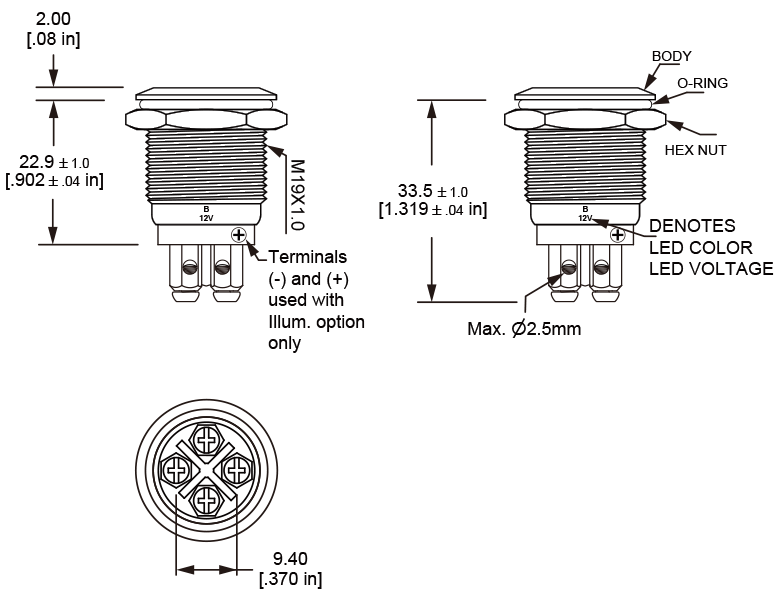 L19M Anti vandal switch