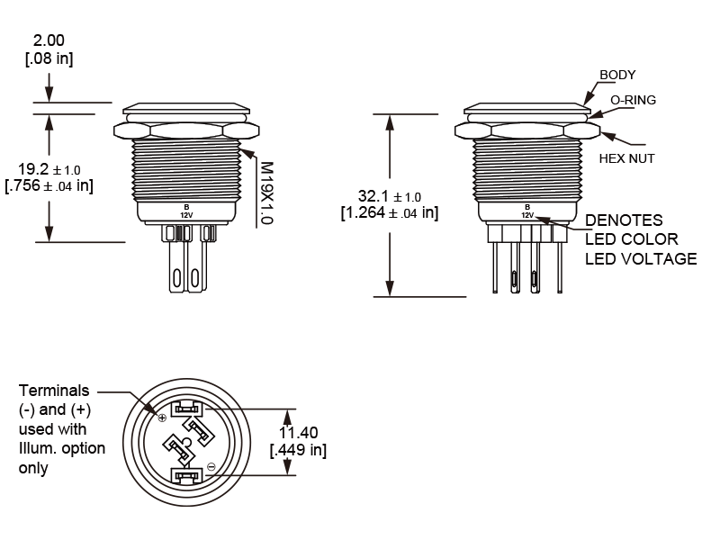 L19M Anti vandal switch