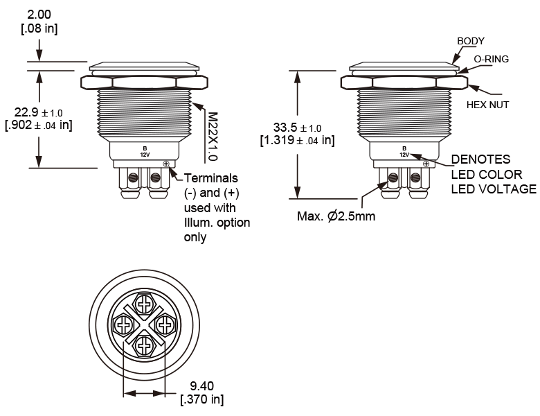L22M Micro-trip anti vandal switch