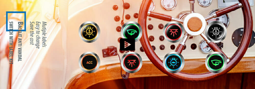 Langir Backlit LED Light Switch Labels Kit
