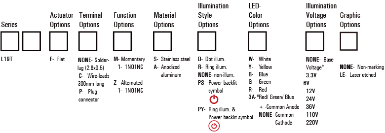 L19T Anti vandal switch