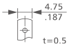 Terminal Size Solder Tab