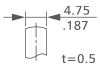 Terminal Size Weld Tab