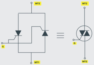 Triode AC (TRIAC) Switch Symbol