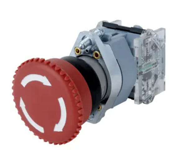 Pull-Push Release e-stop button