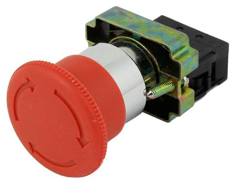 Twist Release e-stop switch button