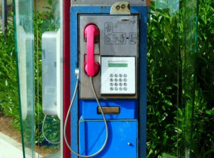 Telecommunications push button