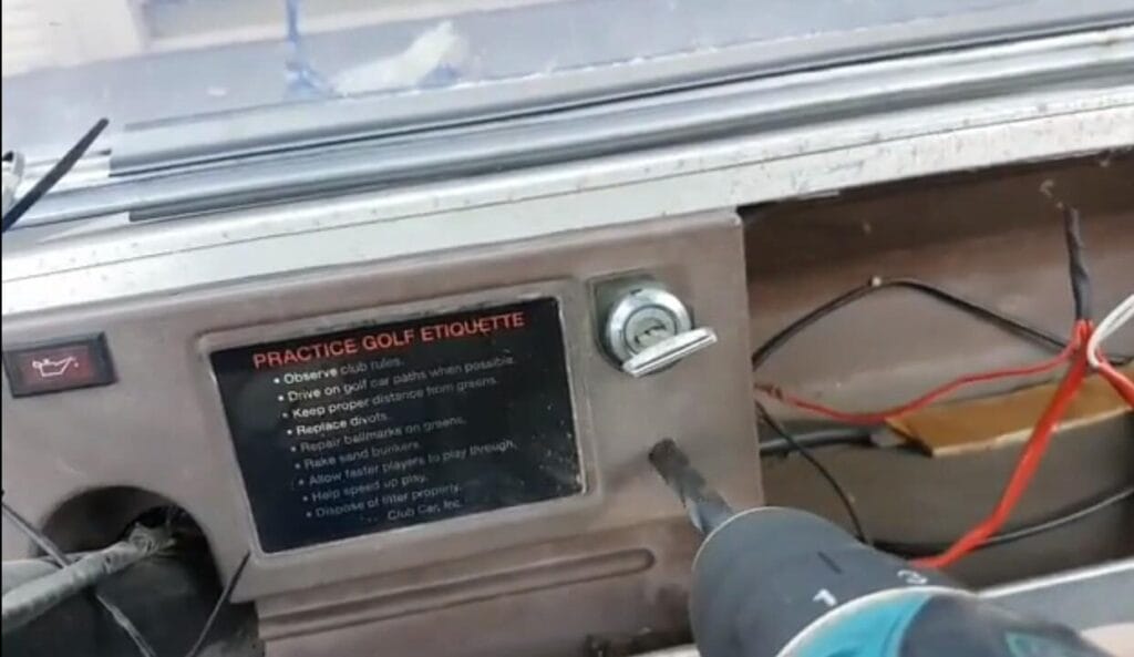 Drill or cut a hole in the panel to fit the switch