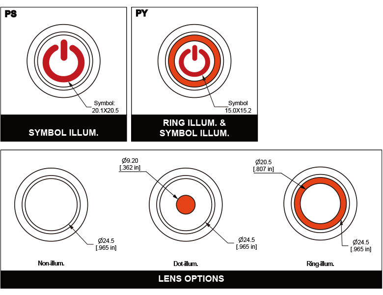 L30 Series Illuminated, Sealed Anti-vandal Switch