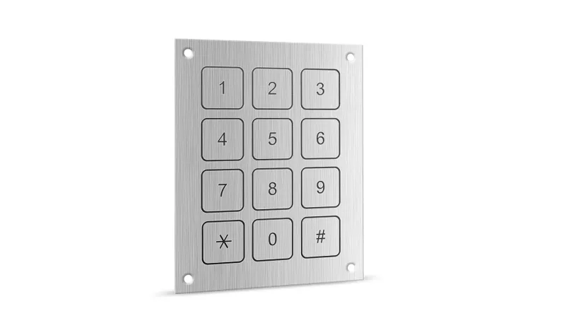The Components of an Old Security System Keypad